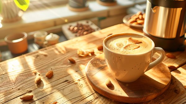 Un régal matinal : café au beurre d'amande pour une journée parfaite